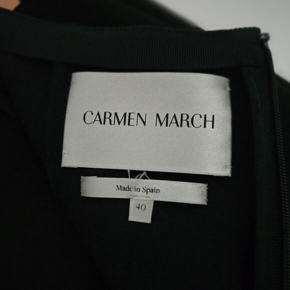 Carmen March High Waisted Skinny Tie Pant in Black - Picture 13 of 13